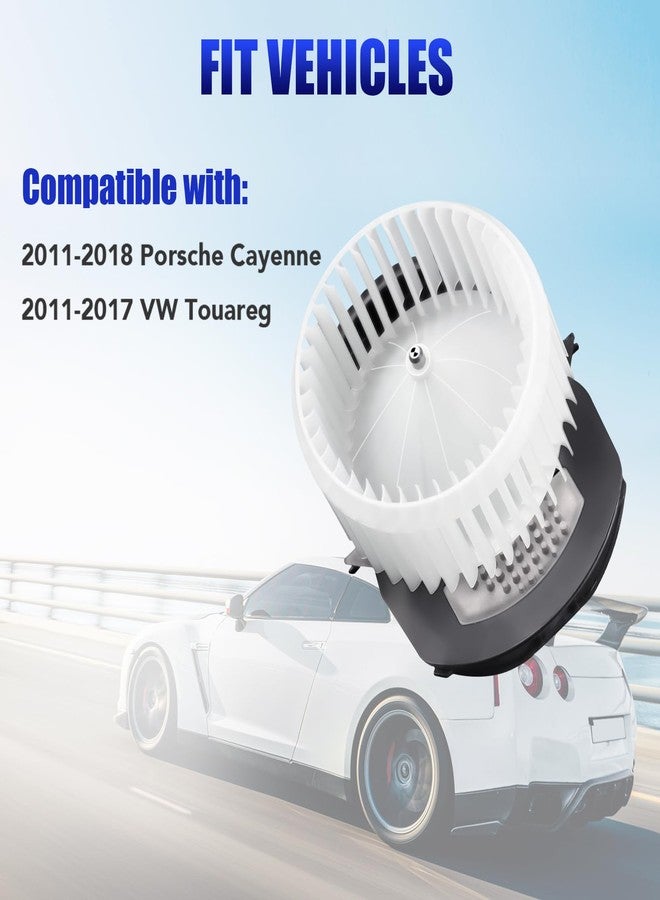 LCWRGS AC Heater Blower Motor with Fan Fits for Porsche Cayenne VW Volkswagen Touareg 2011 2012 2013 2014 2015 2016 2017 2018 HVAC Blower Motor Fan Replaces# 7P0820021 - Image 4